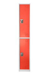 Alpine 72 in. H x 12 in. W Double-Compartment Steel Storage Locker - ADI629-202-RED