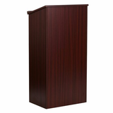 Alpine  ADI661-01 Wood Stand-up Podium Lectern, Mahogany