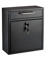 Alpine  ADI631-05-BLK Medium Wall Mountable Mailbox with Key Lock