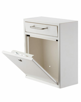 Alpine ADI631-05-WHI Medium Wall Mountable Mailbox with Key Lock
