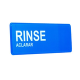 Alpine  ALPSGN-41-18pk 9 in. x 3 in. Wash Rinse Sanitize Sign 18 Pack