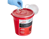 Alpine  ADI998-05-01 1.5 Quart Round Shaped Needle Disposal Sharps Container