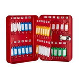 Alpine  ADI682-48-RED-2pk 48-Key Steel Secure Key Cabinet with Combination Lock, Red (2 pack)