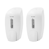 Alpine 800 ml White Surface Mounted Hand Soap Dispenser 2 Pack - ALP425-WHI-2PK