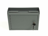 Alpine  ADI631-02-GRY Medium Size Grey Steel Multi-Purpose Suggestion Drop Box