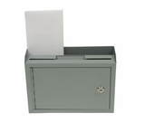Alpine ADI631-02-GRY Medium Size Grey Steel Multi-Purpose Suggestion Drop Box
