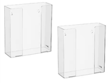 Alpine Double Box Capacity Acrylic Glove Dispenser 2 Pack - ADI902-02-2PK