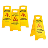 Alpine ALP499-4pk 24" Caution Wet Floor Sign (4 pack)
