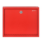 Alpine  ADI631-03-RED-2pk Wall Mountable Large Steel Drop Box (2 pack)