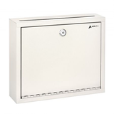 Alpine Wall Mountable Large Steel Drop Box (2 pack) - ADI631-03-WHI-2pk