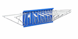 Alpine ADI617-BLU Large File Pivot Wall Rack for Blueprints, Blue