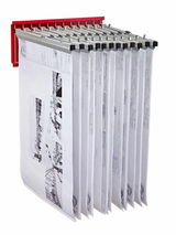 Alpine Large File Pivot Wall Rack for Blueprints, Red - ADI617-RED