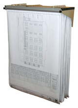 Alpine  ADI616 Drop Lift Blueprint Wall Rack, Sand Beige