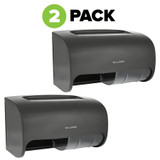 Alpine Side-by-Side Double Roll Toilet Tissue Dispenser, Gray - ALP452-GRY-2pk