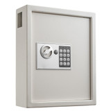 Alpine  ADI680-40-WHI-689-PKG 40-Key Steel Digital Lock Key Cabinet, White with 100 Key Tags