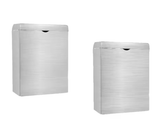 Alpine Stainless Steel Wall-Mounted Sanitary Napkin Receptacle 2 Pack - ALP451-SSB-2PK