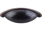 Top Knobs Arendal 2 1/2" Center to Center Cup/Bin Pull, Tuscan Bronze - M1659
