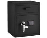 Alpine  ADI670-200-BLK 1.1 cu. ft. Steel Digital Depository Safe with Digital keypad, Black