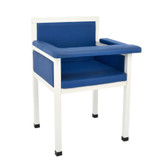 Alpine  ADI997-02-BLU Blue Luxe Upholstered Phlebotomy Blood Drawing Chair