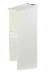 Alpine ADI661-01-WHI-PKG Wood Stand-up Podium Lectern, White with Black Cover