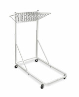 Alpine  ADI613-WHI Vertical File Rolling Stand for Blueprints, White