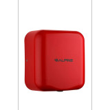 Alpine ALP400-10-RED-2PK Hemlock Red Stainless Steel Commercial Automatic High Speed Electric Hand Dryer 2 Pack