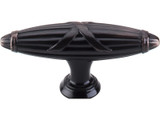 Top Knobs Ribbon & Reed 2 3/4" Length Geometric Knob, Tuscan Bronze - M1646
