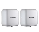 Alpine Willow Commercial White High Speed Automatic Electric Hand Dryer 2 Pack - ALP405-10-WHI-2PK