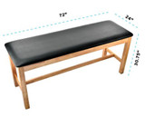 Alpine ADI996-04-BLK Black Straight Line Treatment Table