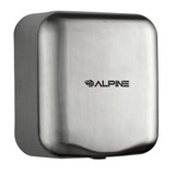 Alpine ALP400-20-SSB-PKG Hemlock Brushed Stainless Steel 220-Volt Commercial Automatic High-Speed Electric Hand Dryer with Wall Guard