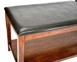 Alpine ADI996-03-MA Mahogany Wooden Exam Table with Full Shelf
