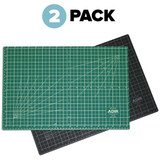 Alpine 30 in. x 42 in. Self Healing Reversible Cutting Mat, Green/Black 2 Pack - ADICM3042-2PK