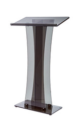 Alpine  ADI661-02-BLK Acrylic Stand-up Podium Lectern