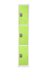 Alpine ADI629-203-GRN-4PK 72 in. x 12 in. x 12 in. Triple-Compartment Steel Tier Key Lock Storage Locker in Green (4-Pack)