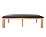 Alpine ADI996-05-BLK Black Upholstered Wooden Massage Therapy Treatment Table