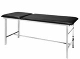 Alpine Adjustable Exam Table with Paper Dispenser with Black Adjustable Height Pneumatic Swivel Work Stool - ADI996-01-BLK-910-PKG
