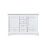 Lexora LD342248DA00000 Dukes 48 in. W White Double Sink Vanity Cabinet
