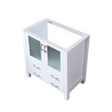 Lexora Volez 30 inch W White Bath Vanity Cabinet