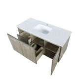 Lexora  LVFB48SK300 Fairbanks 48 in W x 20 in D Rustic Acacia Bath Vanity and Cultured Marble Top