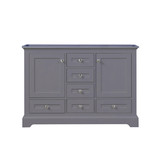 Lexora LD342248DB00000 Dukes 48 in. W Dark Grey Double Sink Vanity Cabinet