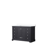 Lexora Dukes 48 in. W Espresso Vanity Cabinet and Cultured Marble Top