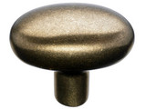 Top Knobs Aspen Small Potato 1 9/16" Length Oval Knob, Light Bronze - M1536