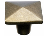 Top Knobs Aspen 1 1/2" Length Square Knob, Light Bronze - M1521