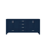 Lexora LJ342272DE00000 Jacques 72 in. W Navy Blue Double Sink Vanity Cabinet