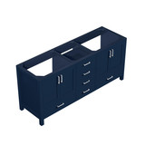 Lexora LJ342272DE00000 Jacques 72 in. W Navy Blue Double Sink Vanity Cabinet