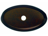 Top Knobs Aspen Oval Backplate 1 1/2", Mahogany Bronze - M1438