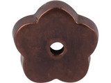 Top Knobs Aspen Flower Backplate 1", Mahogany Bronze - M1428