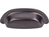 Top Knobs Aspen 3" Center to Center Cup/Bin Pull, Medium Bronze - M1412