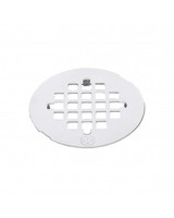Trim To The Trade 4-1/4" Outer Diameter Snap-In Shower Strainer, White - 4T-043-13