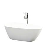 Vanity Art VA6515-S-PW 59" x 29.5" Freestanding Acrylic Soaking Bathtub - Pure White